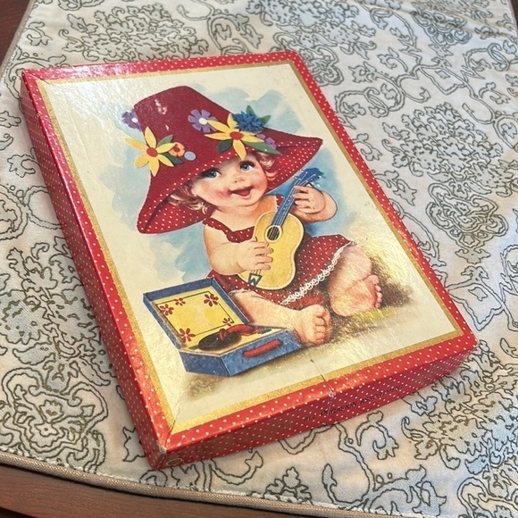GUYS & Gals 1950s lot of 10 Greeting Cards & envelope original box VINTAGE - Picture 1 of 9
